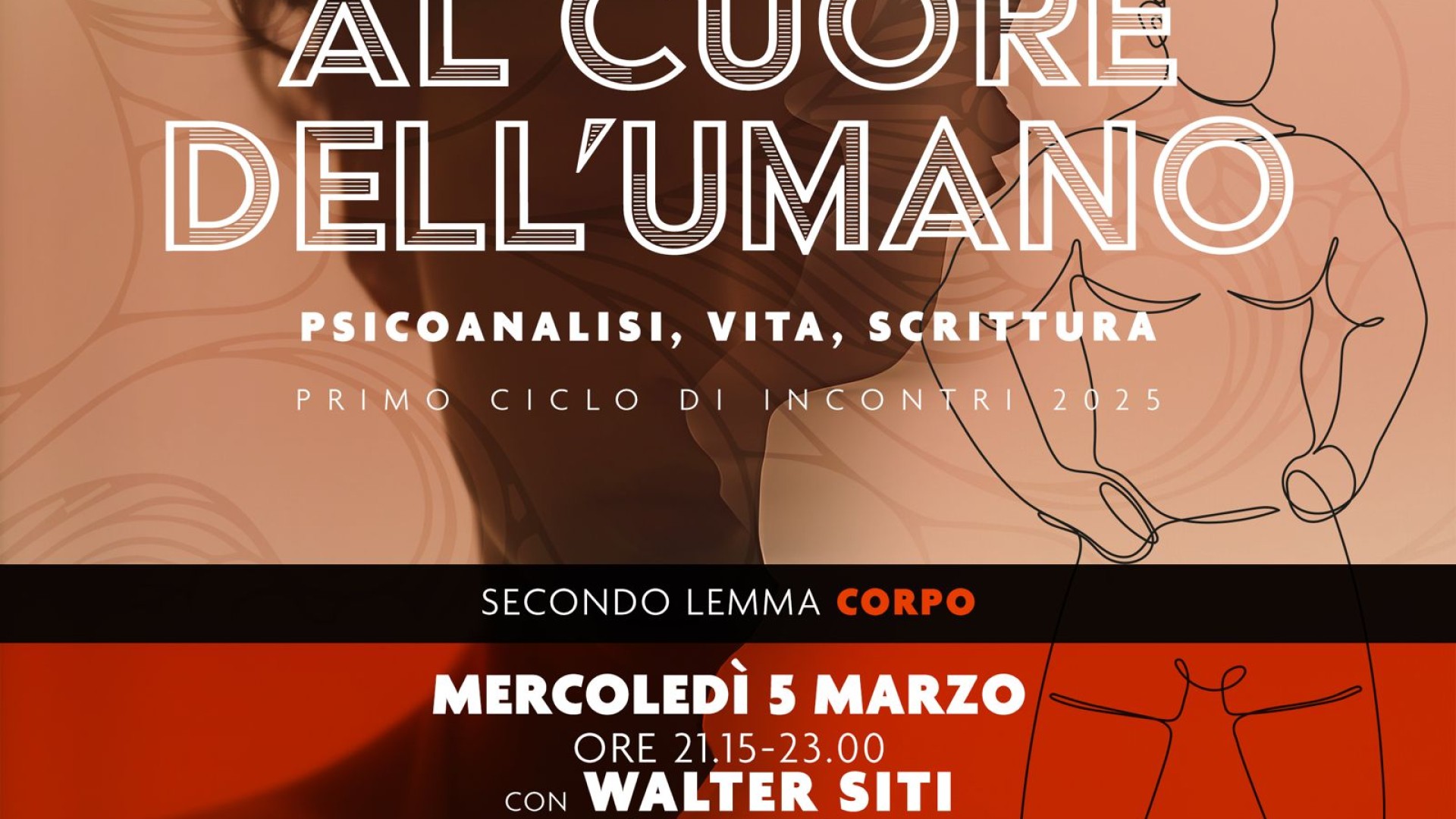 5 marzo ore 21.15 - 23.00 Ciclo "Al cuore dell’umano" Secondo lemma: Corpo